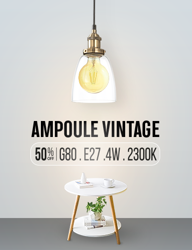 Ampoule LED G80 ,E27 , 4w , 2300K Adés Ampoule vintage pour éclairage décoratif avec une température de couleur 2300K blanc chaude
